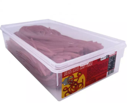 Lassos Lisses pomme, cola , fraise, framboise (100g)